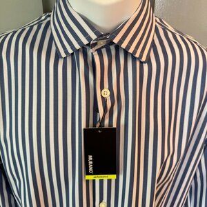 NWT Murano Bengal Striped Slim Fit Button Up Shirt Size M
